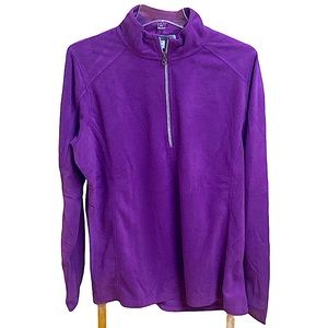 NWOT - Port Authority women’s purple fleece jacket